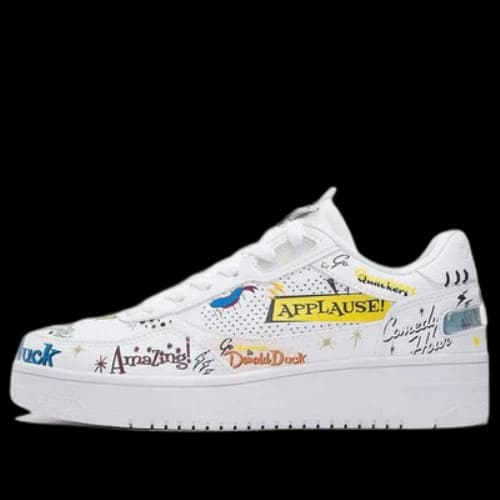 Li-Ning Classic Skateboarding x Disney 'White Yellow' (Women's)