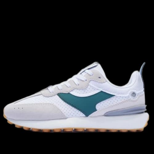 Li-Ning Cosmos Classic Trainers Retro Walking Shoes 'White Beige Teal'
