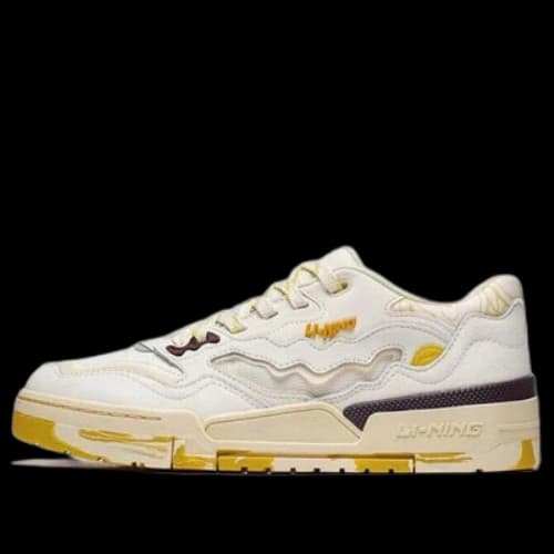 Li-Ning 001 BTC PRM Comfy Shoes 'White Yellow Black'