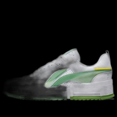 Li-Ning Casual Skate Shoes 'White Lime Green' (Women's)