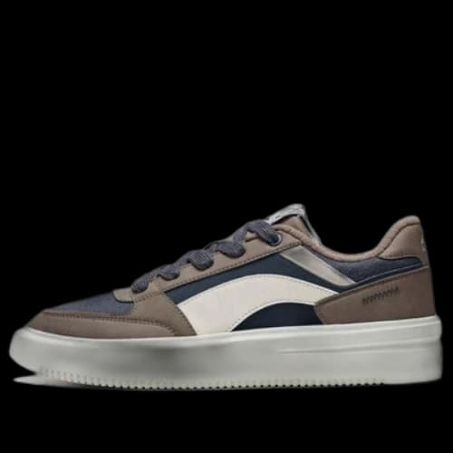 Li-Ning Casual Lifestyle Skate Shoes 'Dark Brown Beige'