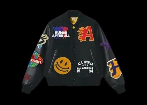 All Human College Dropout OG Varsity Jacket Black