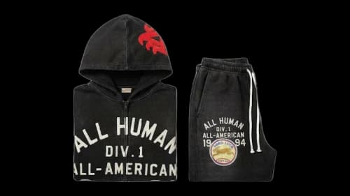 All Human Deli Full Zip Set Wash Black