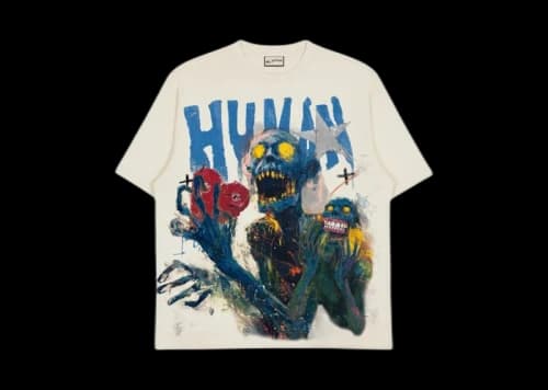 All Human Emotionless S/S T-Shirt Cream