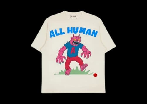 All Human Super Gremlin T-Shirt Cream