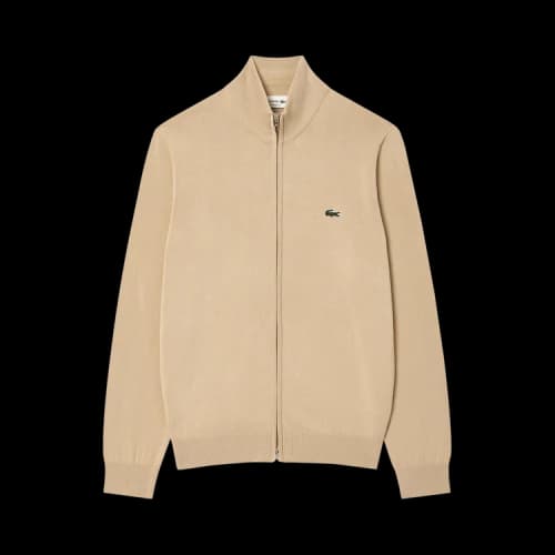 Lacoste Zipped High Neck Cotton Sweater 'Viennese'