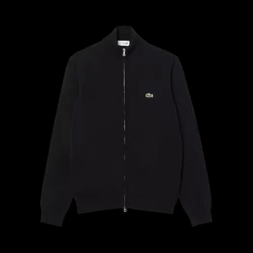 Lacoste Zip-Up High Neck Sweater 'Black'