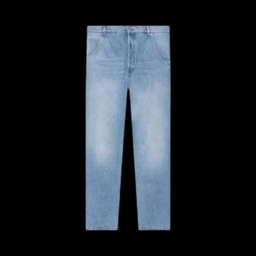 Balmain Straight Monogram Denim Pants 'Blue'