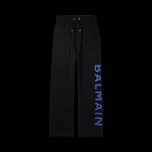 Balmain Side Printed Trousers 'Black'
