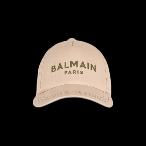 Balmain Cotton Baseball Cap 'Beige'