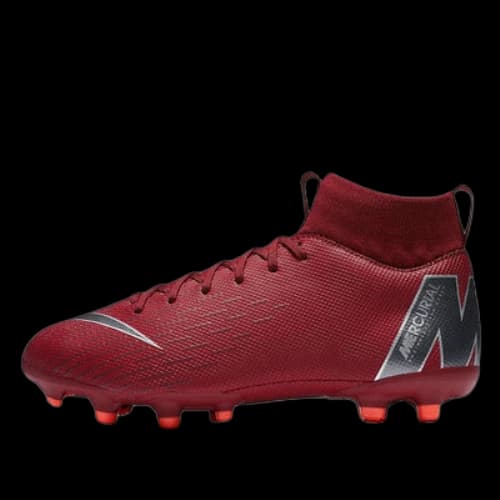 (GS) Nike JR Mercurial Superfly 6 12 Academy FG 'Red Silver'