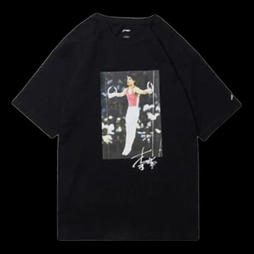 Li-Ning Sports Fashion Series Round Neck Sports Short Sleeve 'Black'
