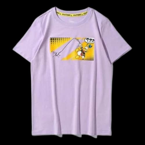 Li-Ning x Disney Funny Donald Duck Tee 'Purple' (Women's)