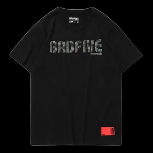 Li-Ning BadFive Camo Logo T-shirt 'Black'