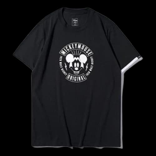 Li-Ning x Disney Crossover Mickey Avatar Printing Short Sleeve Couple Style Black