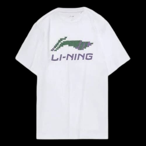 Li-Ning Logo Alphabet Round Neck Short Sleeve 'White'