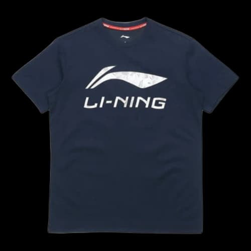 Li-Ning Silver Logo Casual Short Sleeve 'Blue'