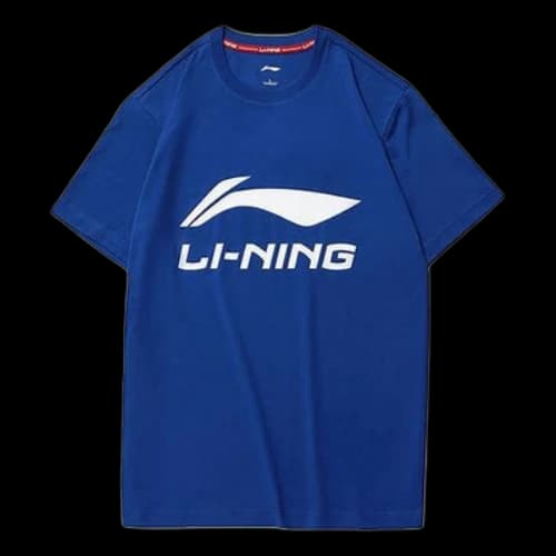 Li-Ning Large Logo Casual Short Sleeve Blue
