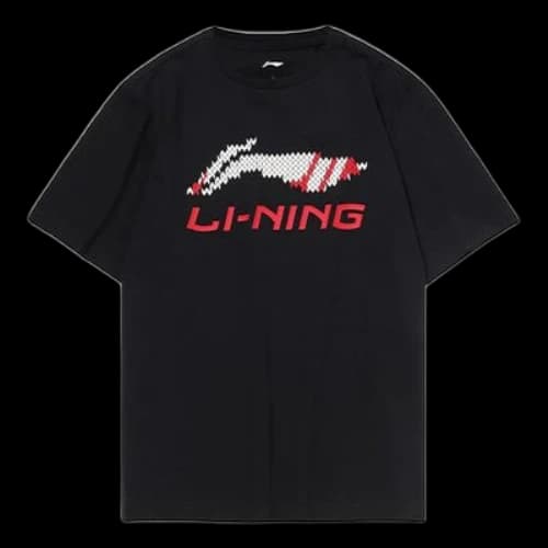Li-Ning Large Logo Casual Short Sleeve Black
