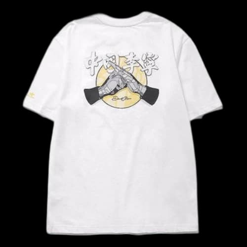 Li-Ning x David Crossover Graffiti Round Neck Short Sleeve White