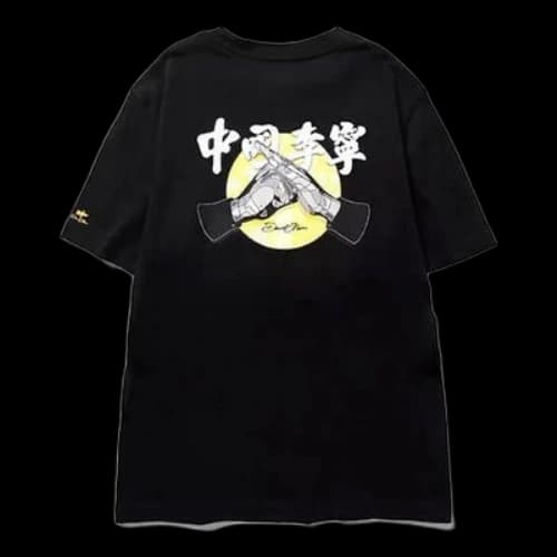 Li-Ning x David Crossover Graffiti Round Neck Short Sleeve Black