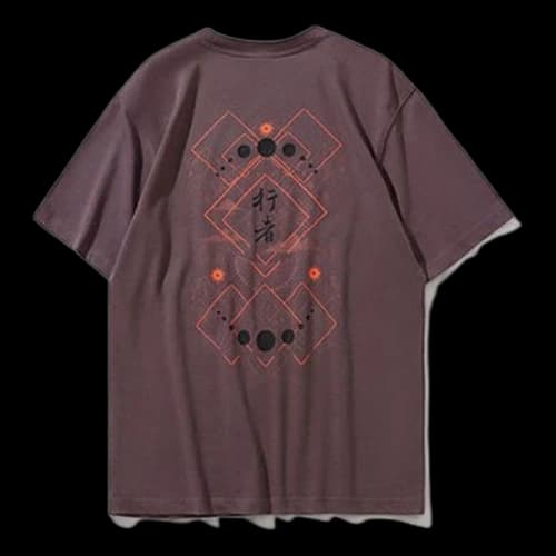 Li-Ning Sports Fashion Series Casual Sports Round Neck Short Sleeve Gray Purple