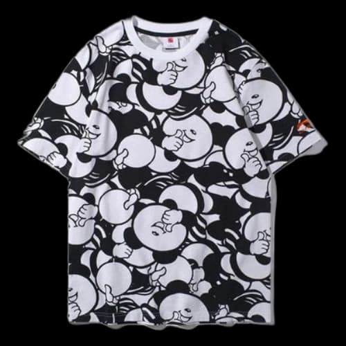 Li-Ning New York Fashion Week Series Printing Short Sleeve Black White