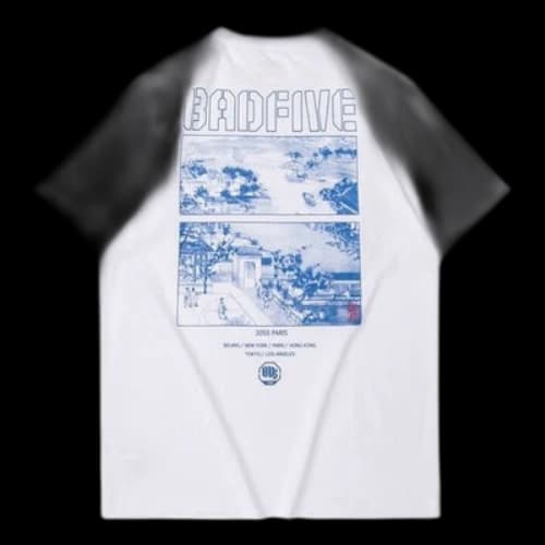 Li-Ning BAD FIVE Sports Short Sleeve Tee 'White Blue'