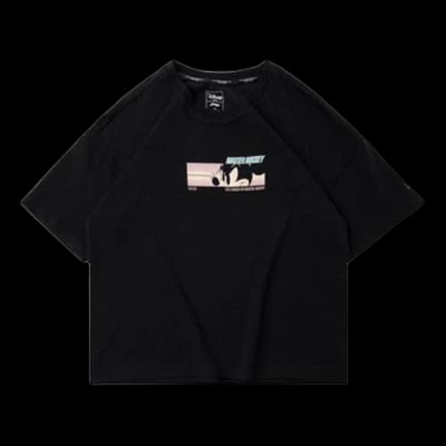 Li-Ning x Disney Crossover Mickey Printing Short Sleeve Black