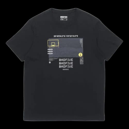 Li-Ning BadFive Graphic T-shirt 'Black'