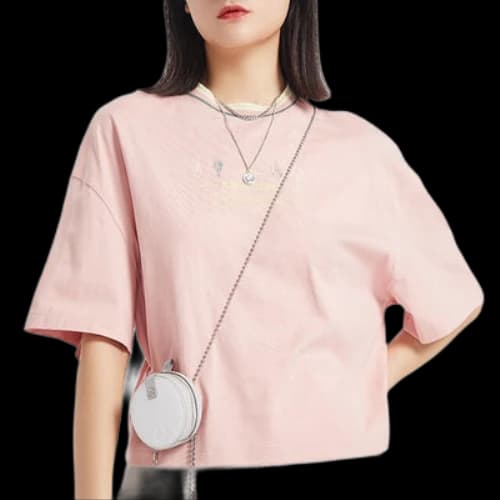 Li-Ning Sports Fashion Series Loose Sleeve Tee 'Rose Pink' (Women's)