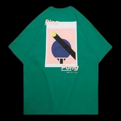 Li-Ning Paris fashion week Back Printing Sports Short Sleeve 'Green'