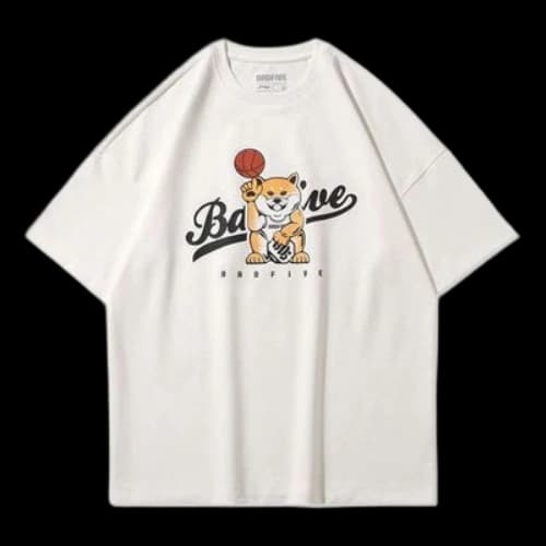 Li-Ning BadFive Basketball Series Round Neck Loose Short Sleeve 'White'