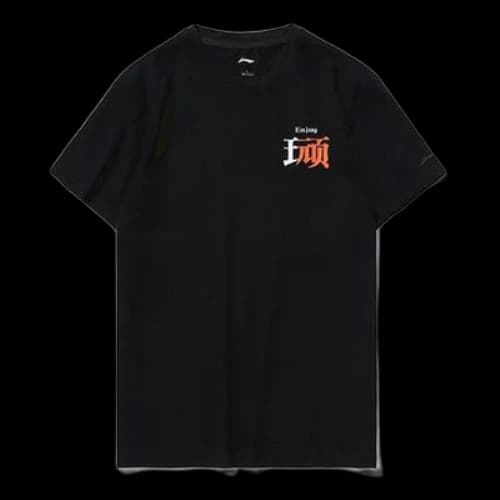Li-Ning CF Series Casual Short Sleeve Couple Style Black