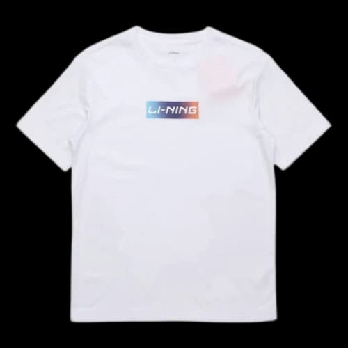 Li-Ning Box Logo T-shirt 'White'