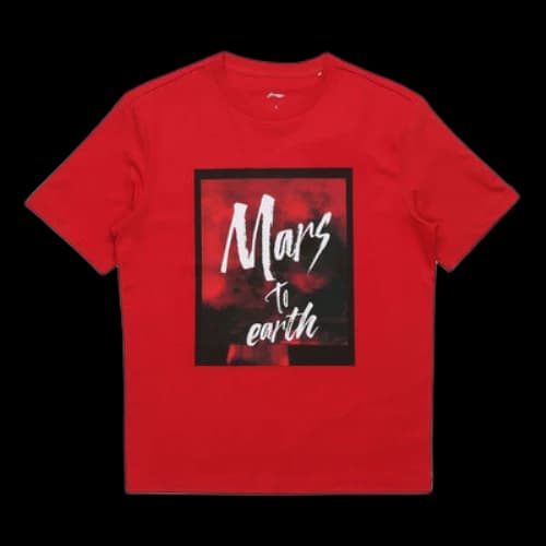 Li-Ning Counterflow Mars To Earth Graphic T-shirt 'Red'