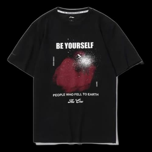 Li-Ning Counterflow Graphic T-shirt 'Black'