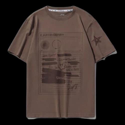 Li-Ning CF Series Printing Loose Round Neck Short Sleeve Unisex