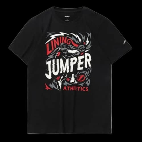 Li-Ning Basketball Series Loose Short Sleeve Black