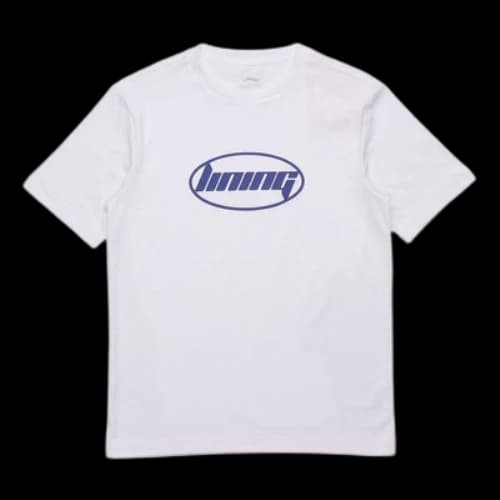 Li-Ning Logo T-shirt 'White Blue'