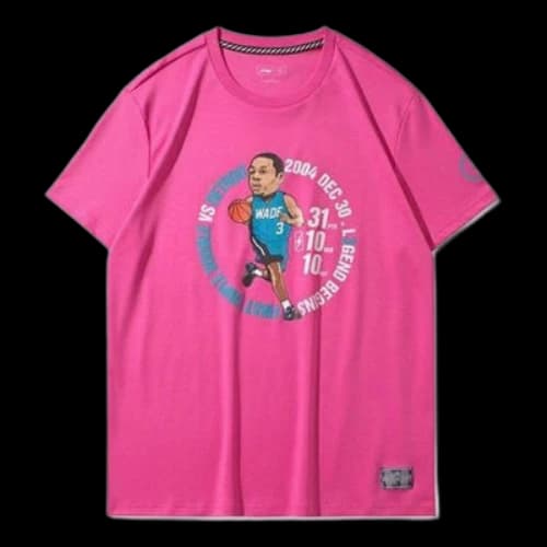 Li-Ning Way Of Wade Cartoon Graphic T-shirt 'Pink'