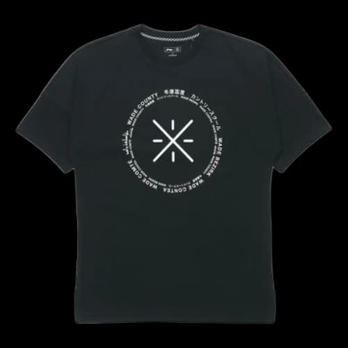 Li-Ning Wade Series Printing Short Sleeve Tee 'Black'