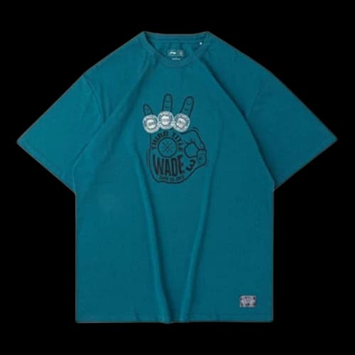Li-Ning Way Of Wade Graphic Loose Fit T-shirt 'Teal'