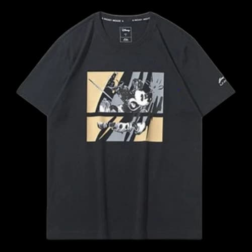 Li-Ning x Disney Crossover Mickey Printing Short Sleeve Black