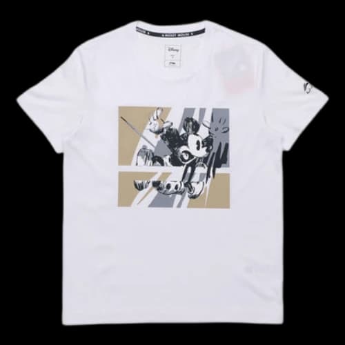 Li-Ning x Disney Crossover Mickey Printing Short Sleeve White