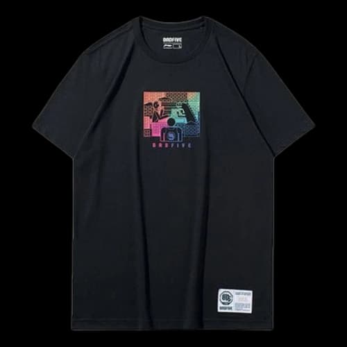 Li-Ning Badfive Basketball Series Short Sleeve Black