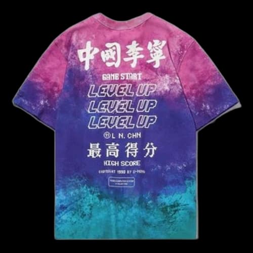Li-Ning Printing Sports Round Neck Short Sleeve 'Purple Red'