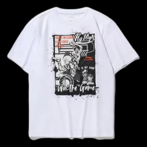 Li-Ning Short Sleeve 2020 Sports Tops Casual Sports White
