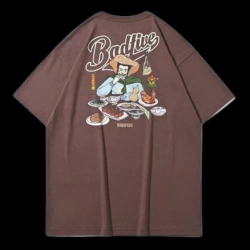 Li-Ning BADFIVE Basketball Series Back Sports Short Sleeve 'Brown'