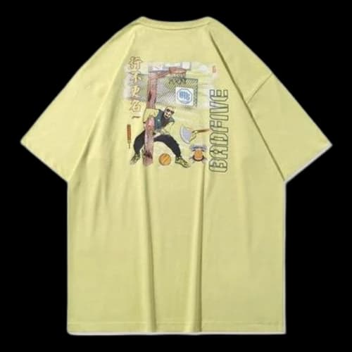 Li-Ning x BAD FIVE Basketball Series Printing Tee 'Yellow Green'